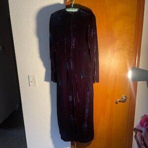 Vintage Purple Velvet Liz Claiborne Dress-Size 10